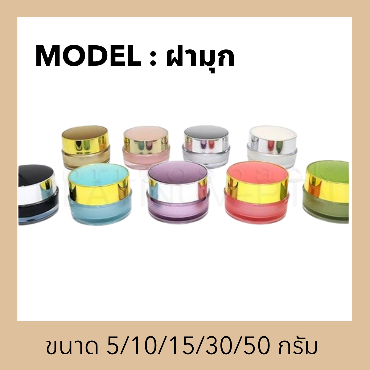 กระปุกอะคริลิครุ่น ฝามุก